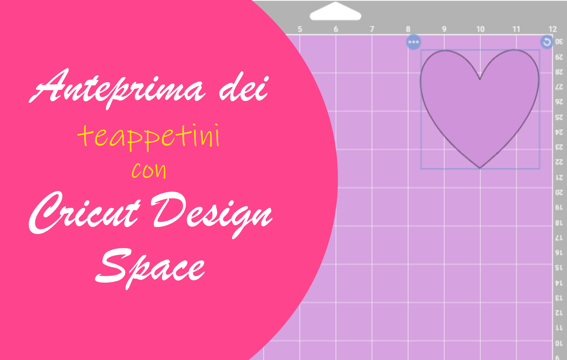 Anteprima tappetini Cricut Design Space