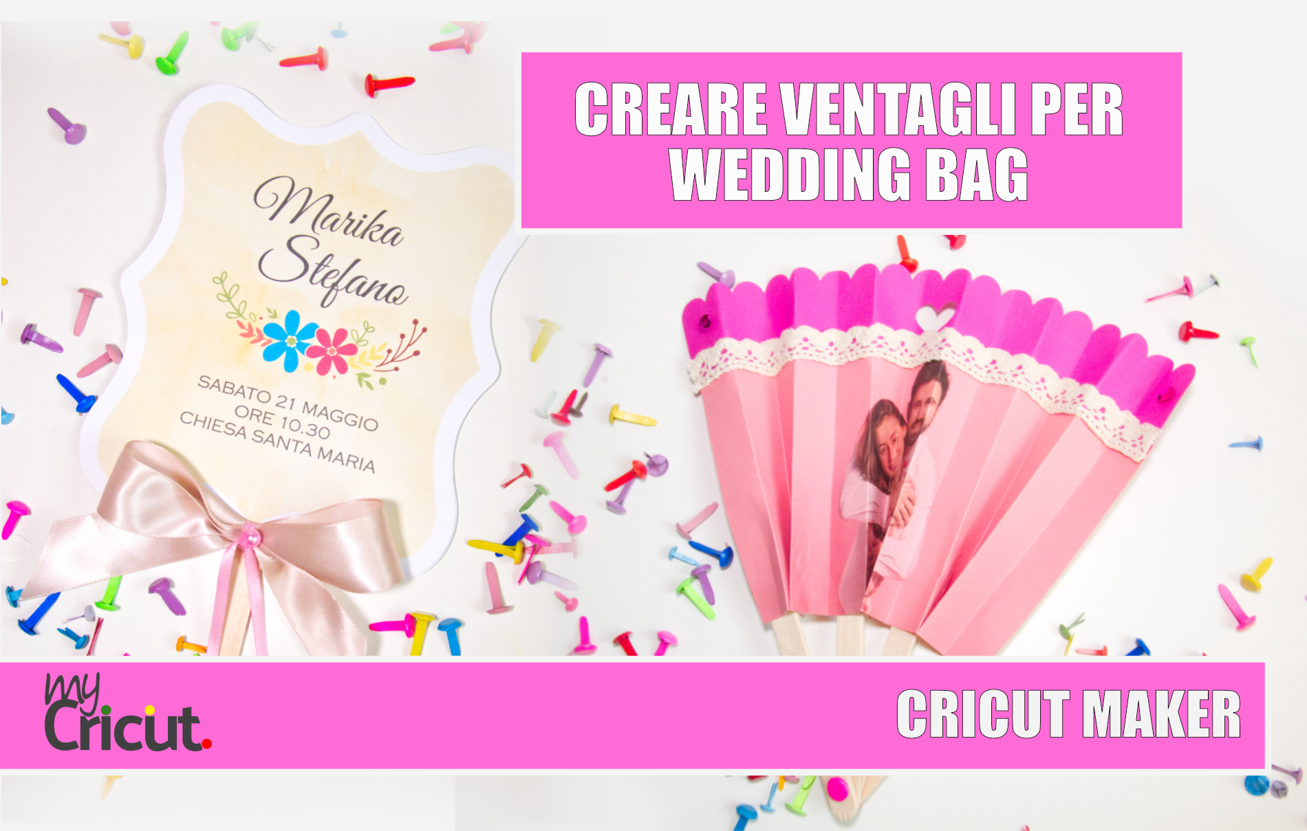 Ventaglio matrimonio wedding bag cricut